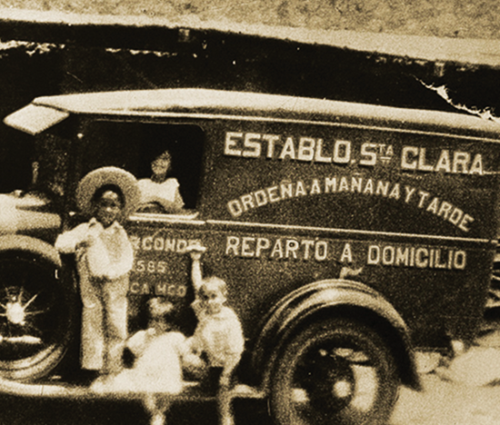 Establo Santa Clara - Reparto a domicilio, imagen histórica