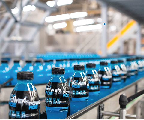 Línea de producción de Powerade